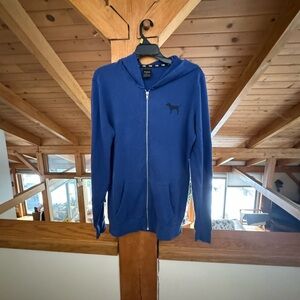 Victoria’s Secret PINK Blue Zip-Up Hoodie